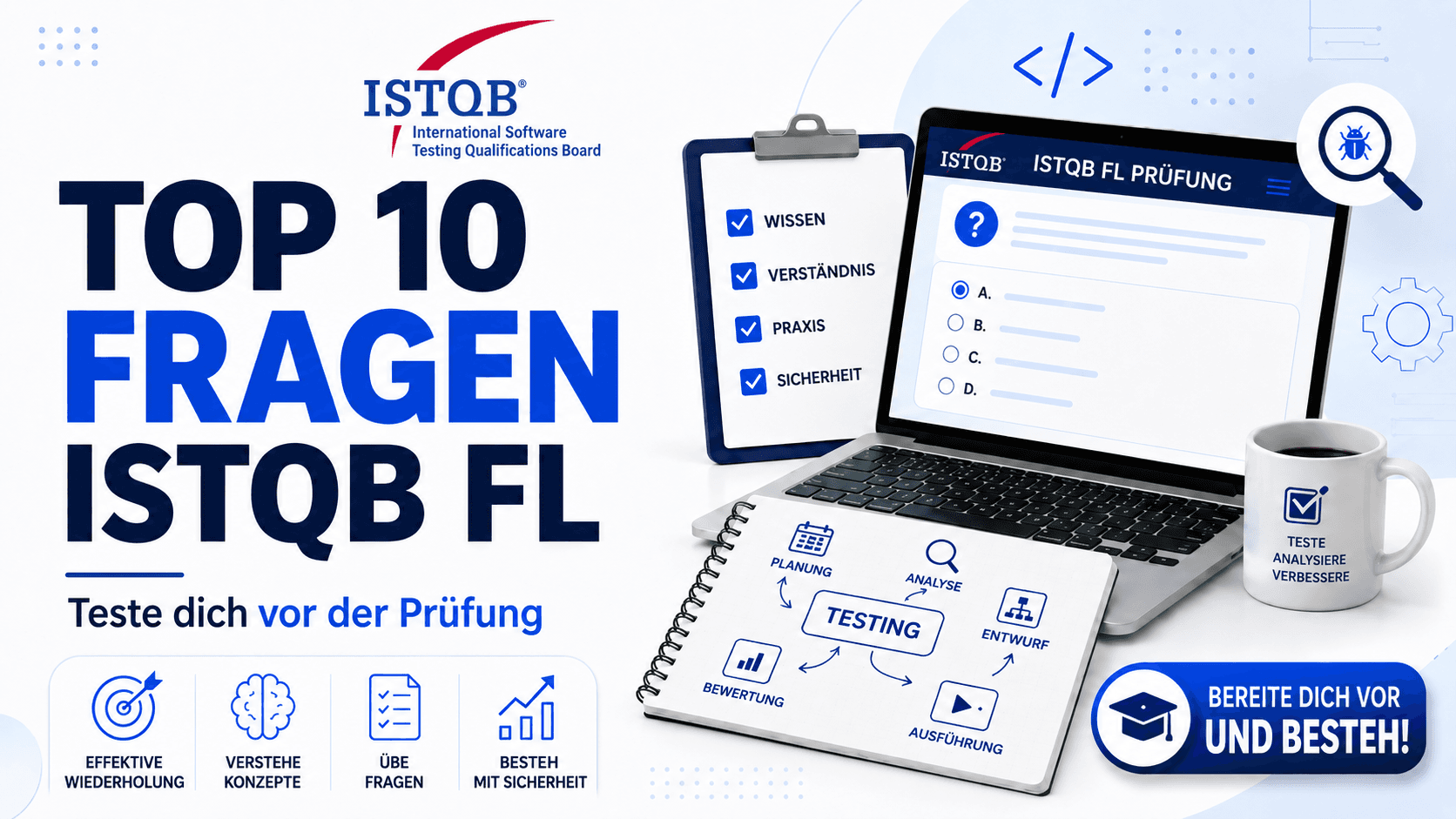 Top 10 ISTQB-Foundation-Level-Fragen – Teste dein Wissen vor der Prüfung