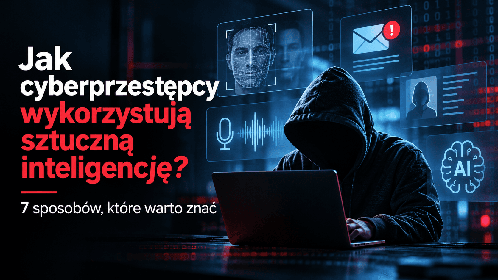 Jak cyberprzestępcy wykorzystują sztuczną inteligencję? 7 zagrożeń, które warto znać